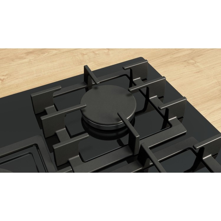 Bosch Series 6 75cm 5 Burner Gas Hob - Black Glass - Image 3
