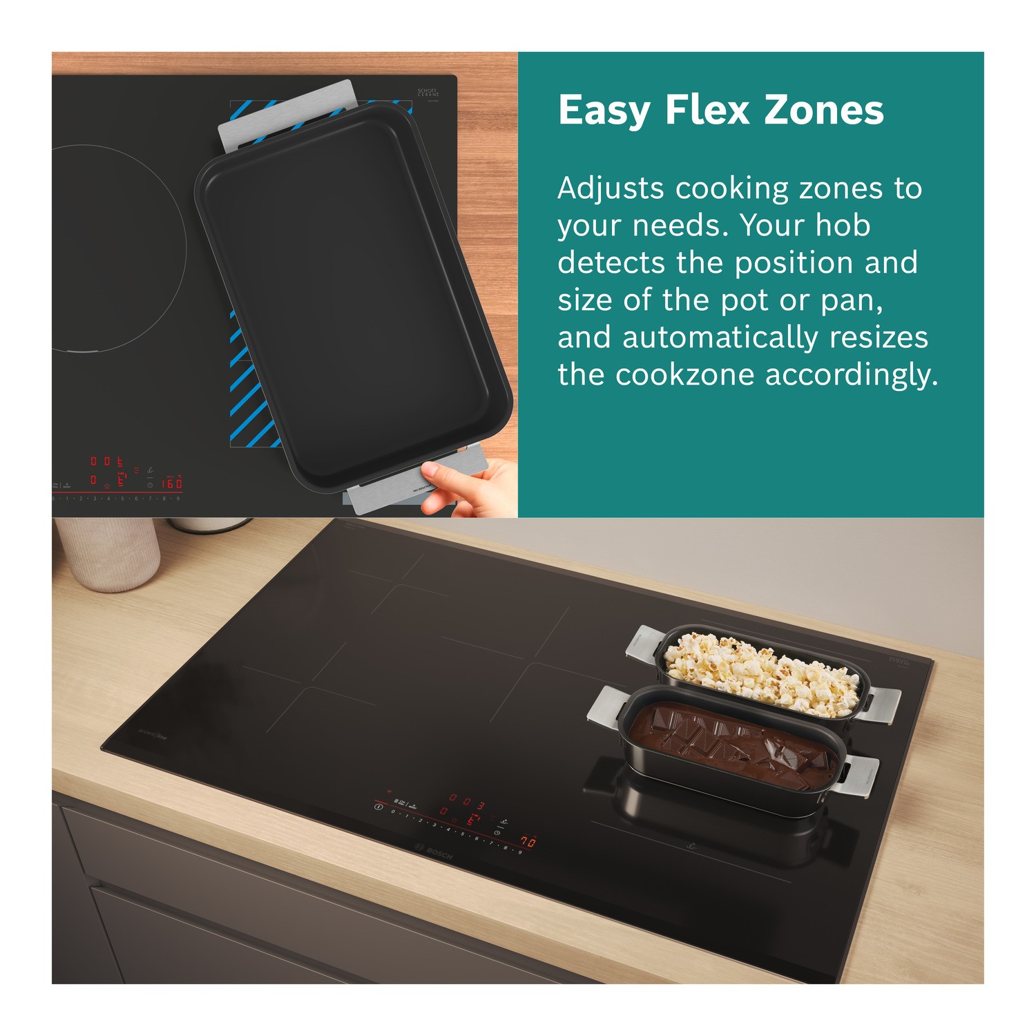 Bosch Series 6 80cm 5 Zone Induction Hob with FlexInduction - Image 5