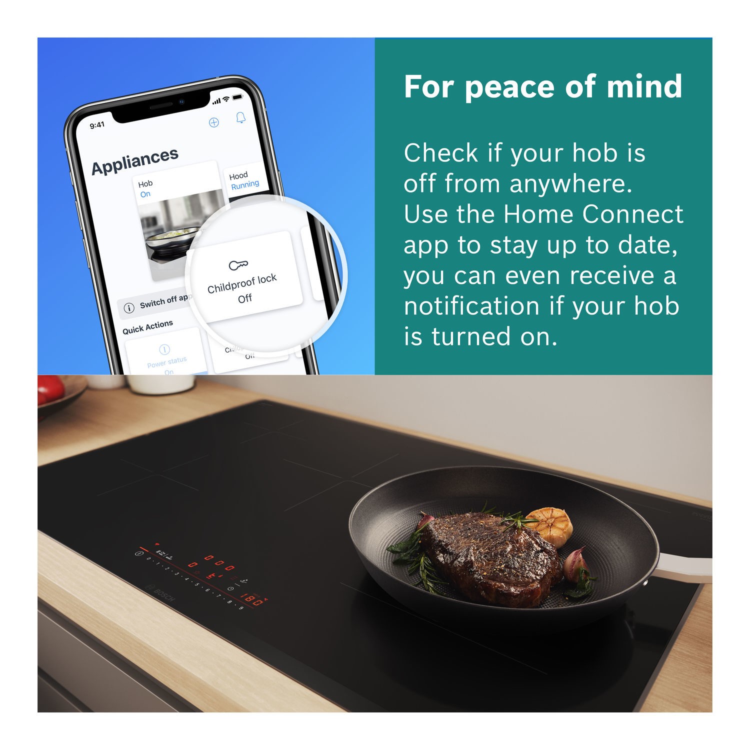 Bosch Series 6 80cm 5 Zone Induction Hob with FlexInduction - Image 7
