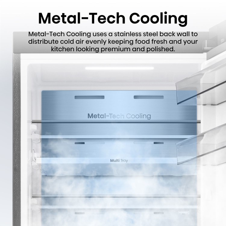 Hisense KitchenFit 372 Litre Tall Freestanding Larder Fridge - Silver - Image 5