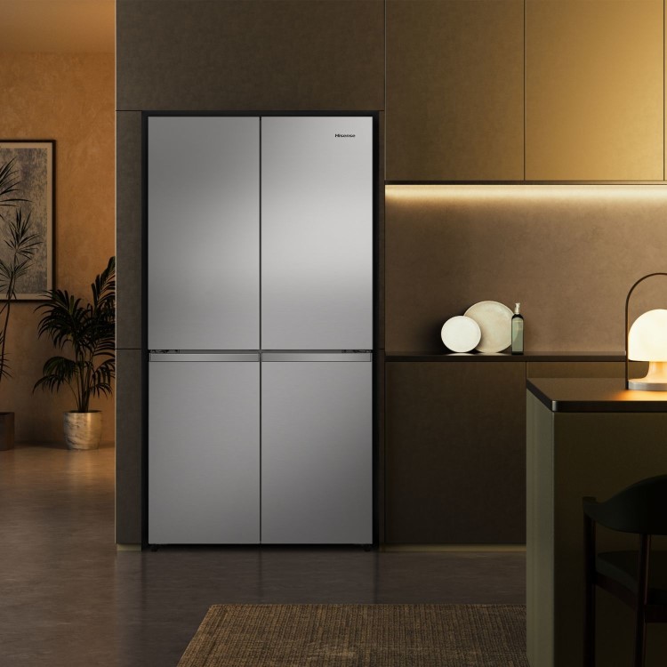 Hisense PureFlex 640 Litre Four Door American Fridge Freezer - Silver - Image 13