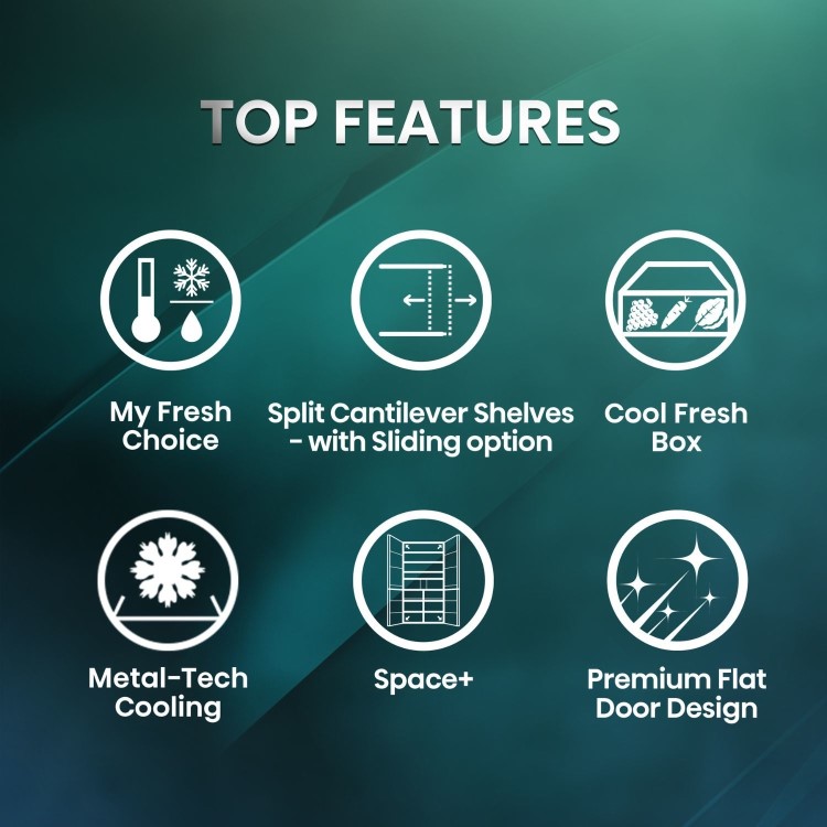 Hisense PureFlex 640 Litre Four Door American Fridge Freezer - Silver - Image 15
