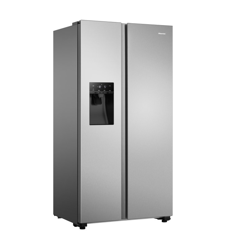 Hisense 562 Litre Freestanding American Fridge Freezer - Stainless Steel - Image 3