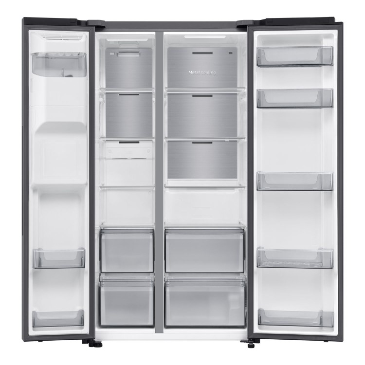 Samsung Series 6 640 Litre Side-By-Side American Fridge Freezer - Silver - Image 3