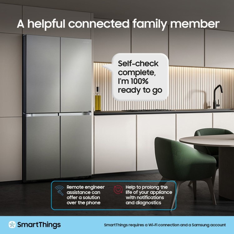 Samsung Series 6 640 Litre Side-By-Side American Fridge Freezer - Silver - Image 7