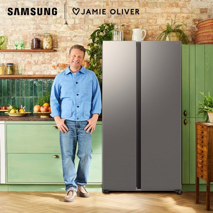 Samsung Series 7 634 Litre Side-By-Side American Fridge Freezer - Silver - Image 7