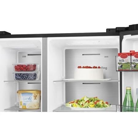 Hisense Pureflat Infinite 632 Litre Side-by-Side American Fridge Freezer - Black - Image 12