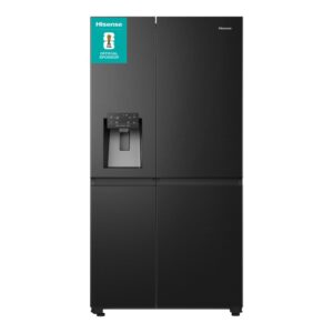 Hisense Pureflat Infinite 632 Litre Side-by-Side American Fridge Freezer - Black