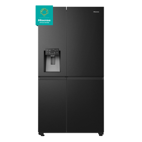 Hisense Pureflat Infinite 632 Litre Side-by-Side American Fridge Freezer - Black - Image 2