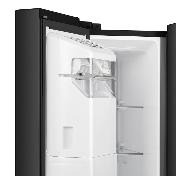 Hisense 632 Litre Side-By-Side American Fridge Freezer - Black - Image 7