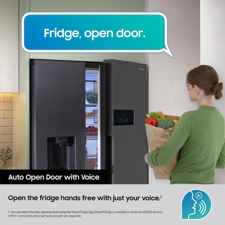 Samsung Series 9 AI Home 621 Litre Side-by-Side American Fridge Freezer - Silver - Image 8