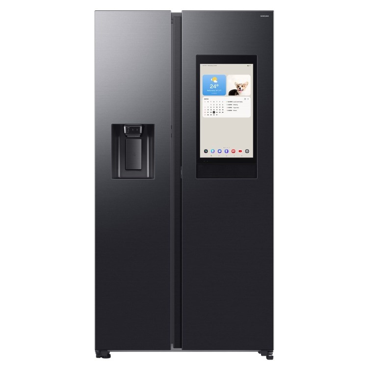 Samsung Family Hub 614 Litre Side-By-Side American Fridge Freezer - Black