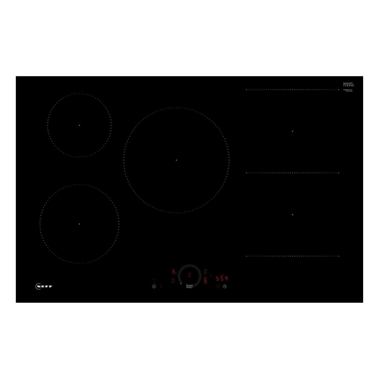 Neff N70 80cm 5 Zone Induction Hob
