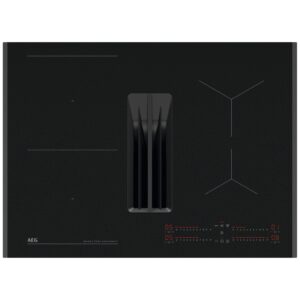 AEG SaphirMatt® 6000 Series 70cm 4 Zone Venting Induction Extractor Hob