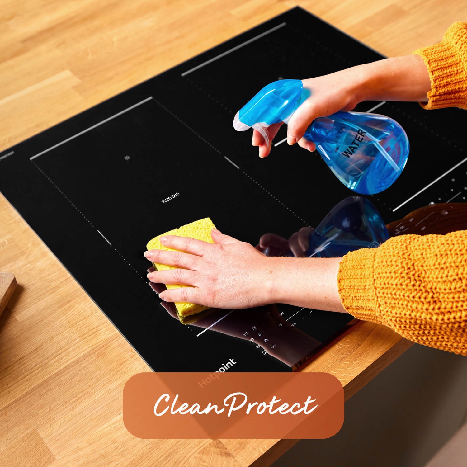 Hotpoint CleanProtect 59cm 4 Zone Induction Hob with Flexi Space - Image 5