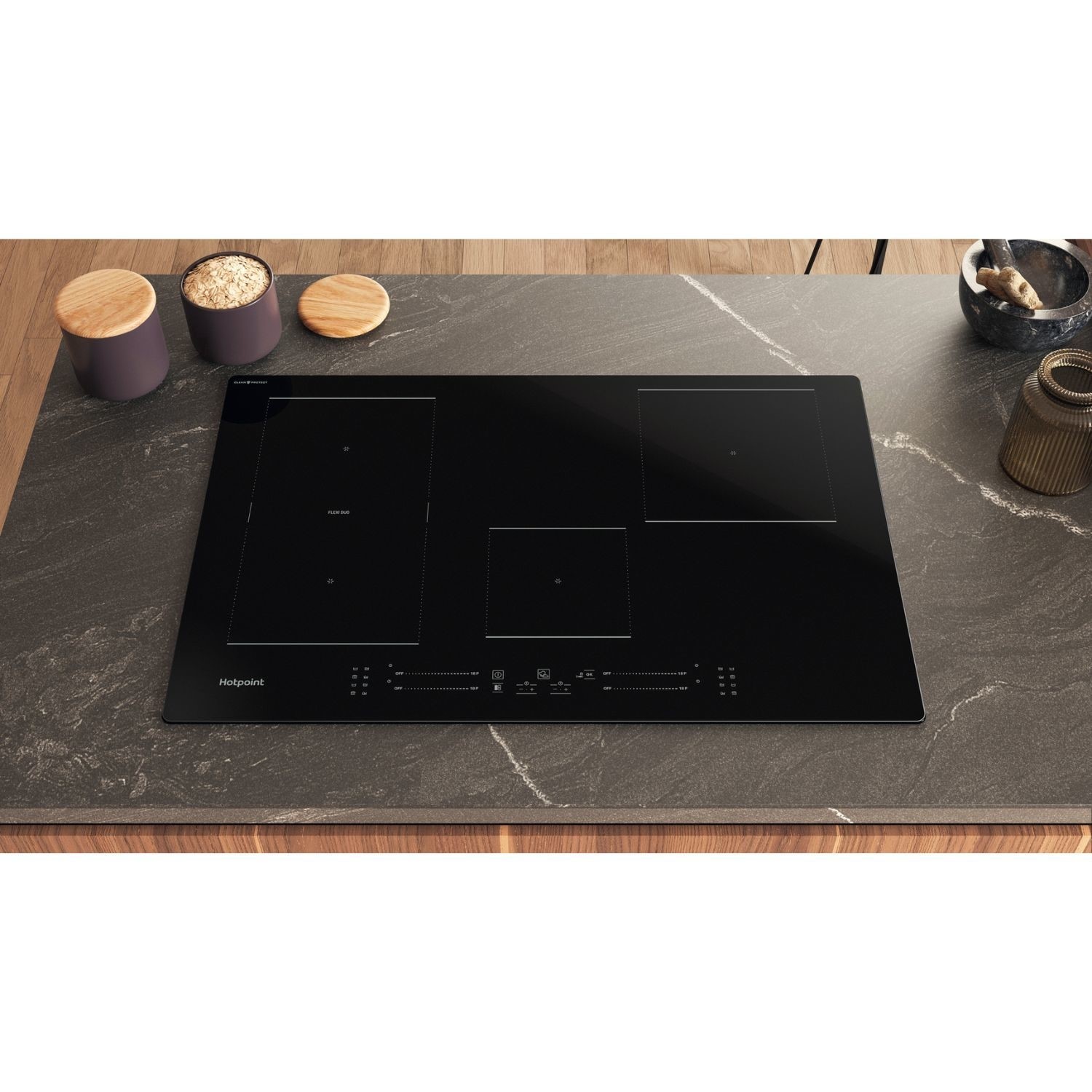 Hotpoint CleanProtect 77cm 4 Zone Induction Hob with Flexi Duo - Image 5