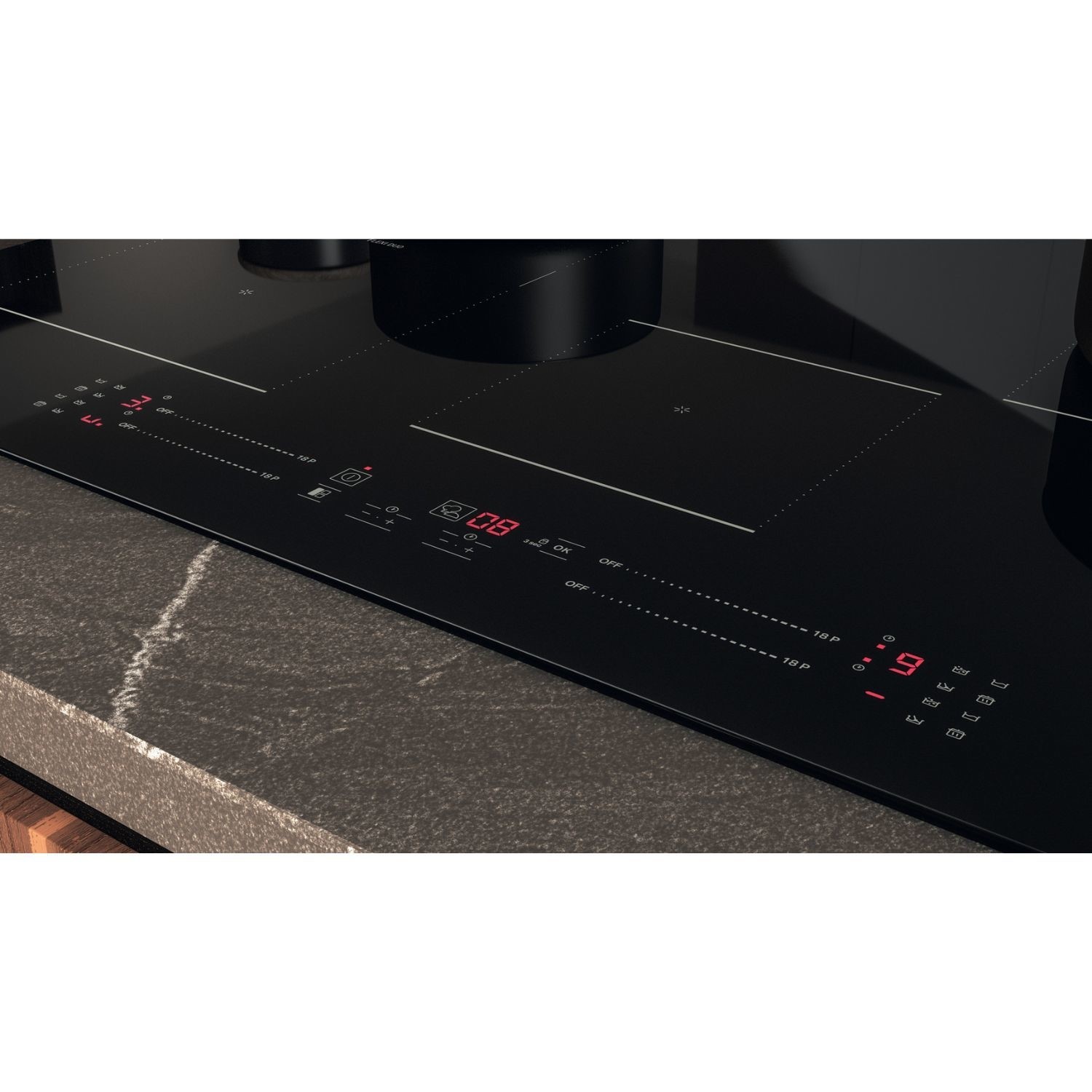 Hotpoint CleanProtect 77cm 4 Zone Induction Hob with Flexi Duo - Image 10