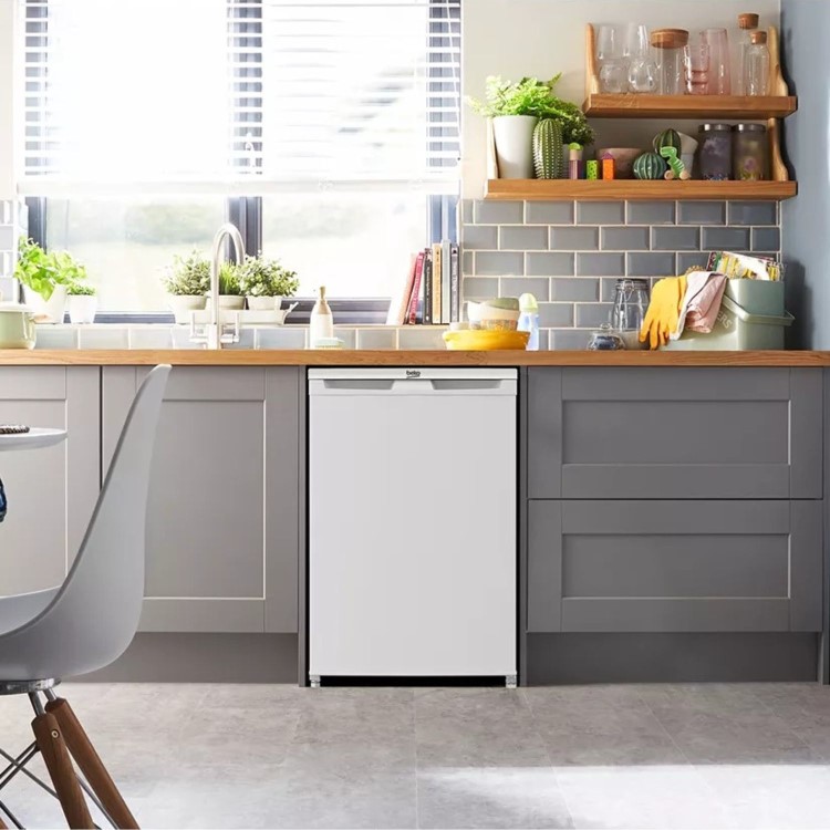 Beko 128 Litre Freestanding Under Counter Larder Fridge - White - Image 4