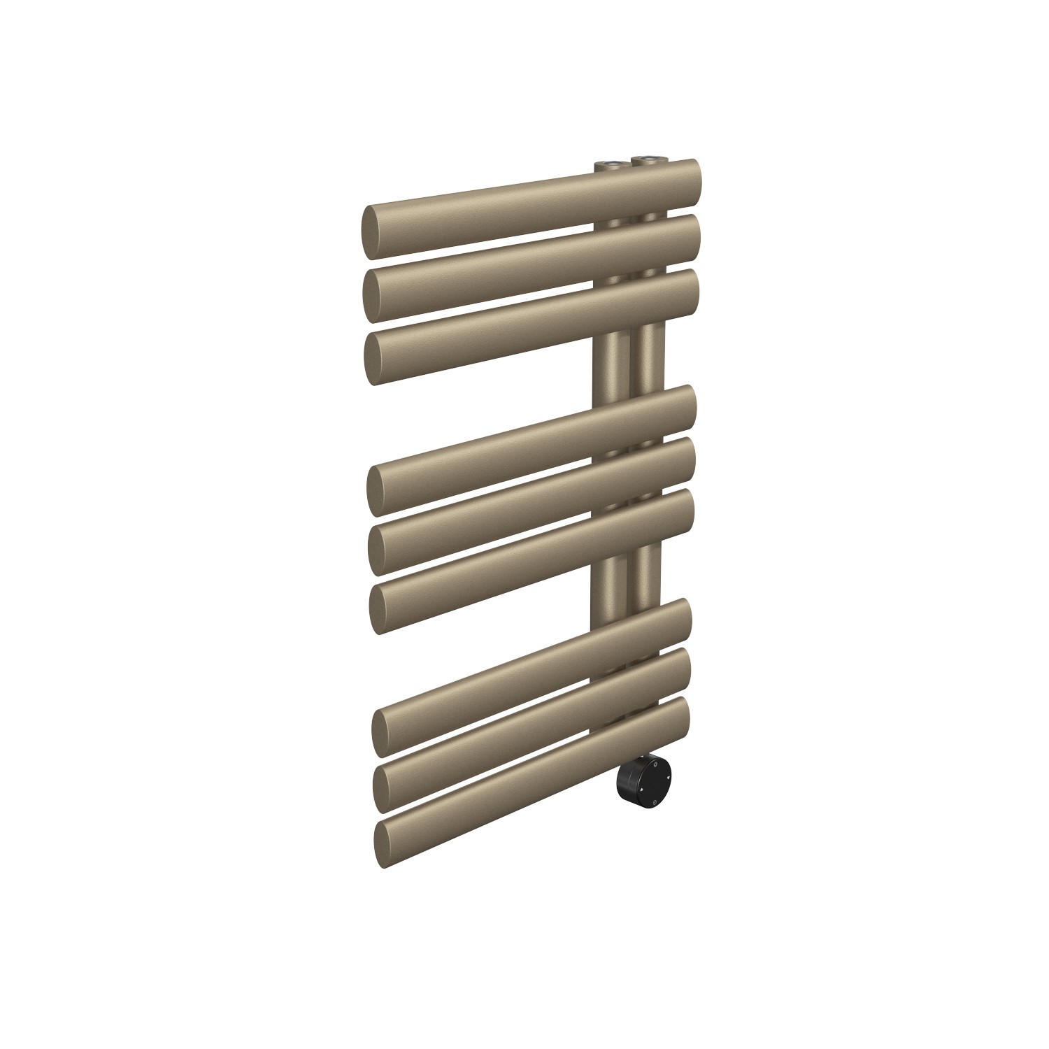 Antique Brass Smart Electric Towel Radiator with Wi-Fi Thermostat - 600W - H650xW450mm - Bathroom Safe - Image 2