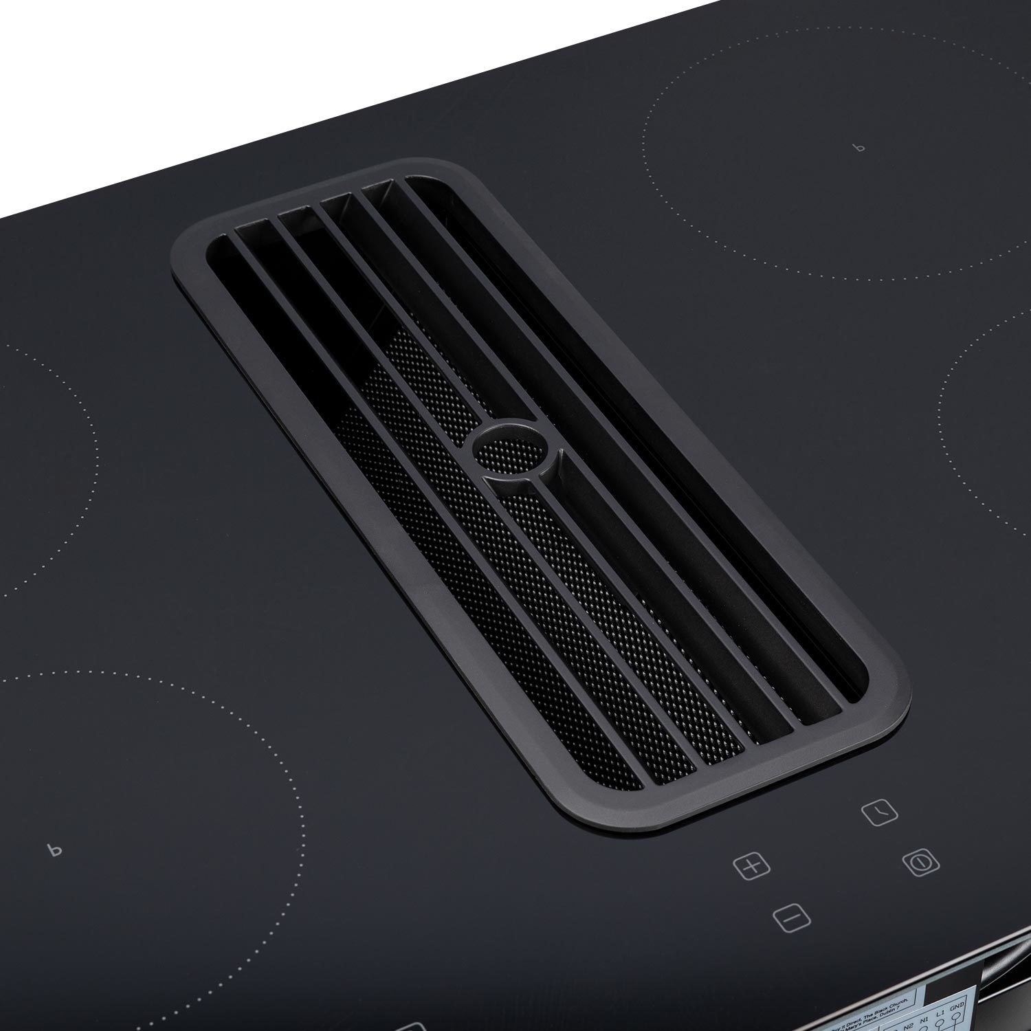 electriQ 80cm 4 Zone Venting Induction Hob with 2 Flex Zones - Image 3