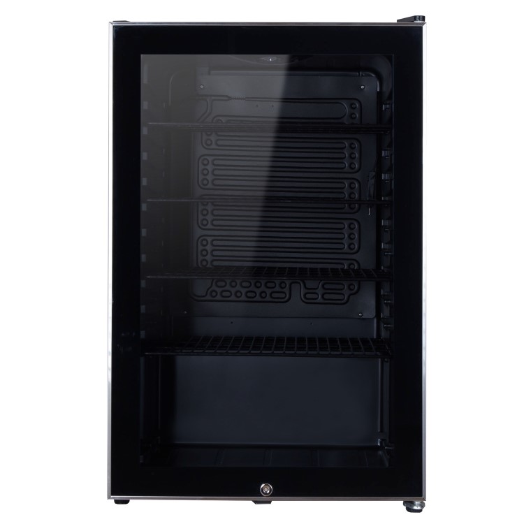 electriQ 115 Litre Drinks Fridge - Black with Stainless Steel Trim - Image 5