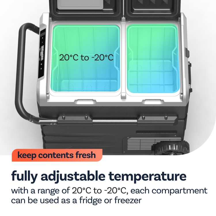 electriQ 55 Litre Portable Compressor Car Fridge Freezer - Image 14