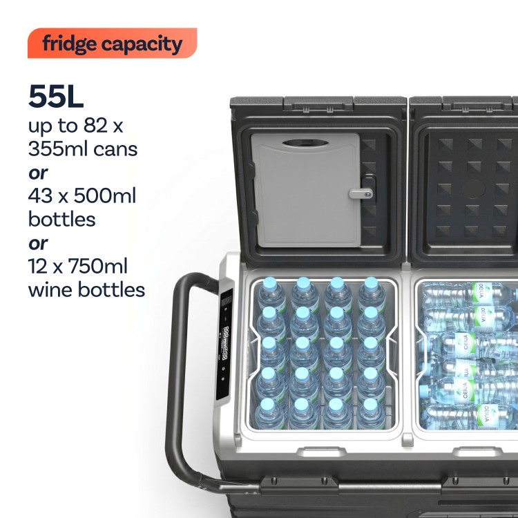 electriQ 55 Litre Portable Compressor Car Fridge Freezer - Image 3