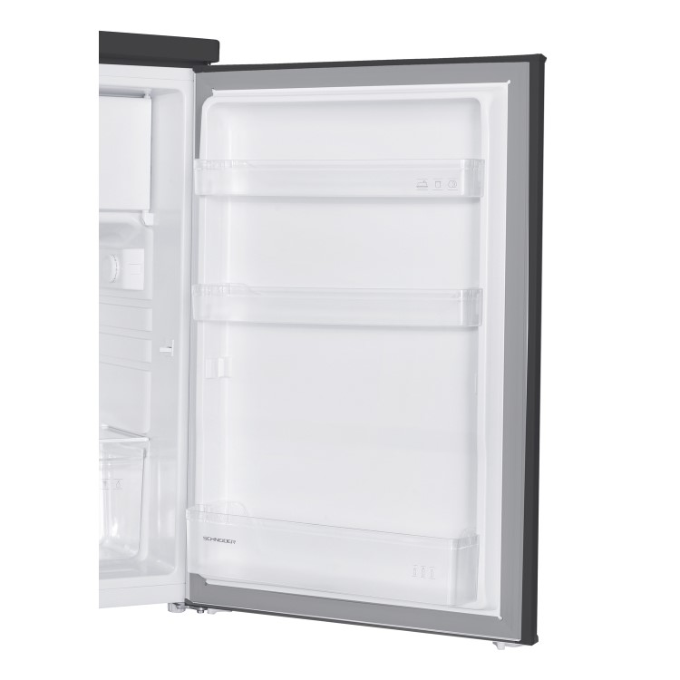 electriQ 109 Litre Freestanding Under Counter Fridge with Ice Box - Silver - Image 5