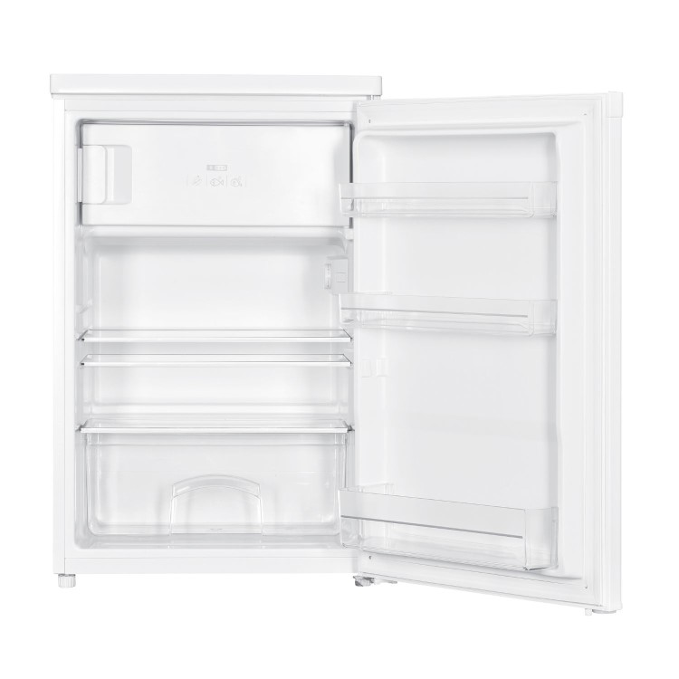 electriQ 109 Litre Freestanding Under Counter Fridge with Ice Box - White - Image 2