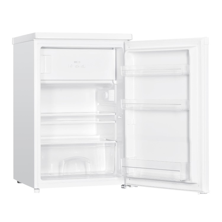 electriQ 109 Litre Freestanding Under Counter Fridge with Ice Box - White - Image 3