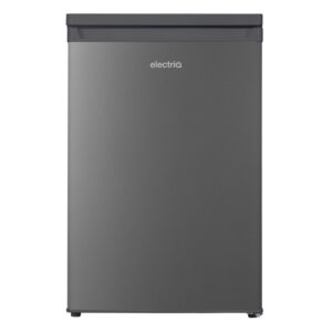 electriQ 127 Litre Freestanding Under Counter Larder Fridge - Silver