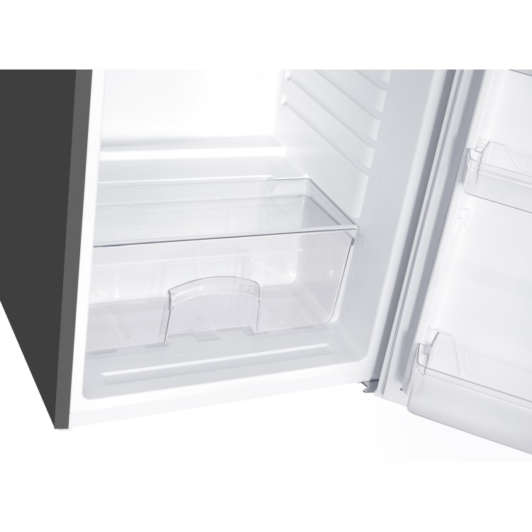 electriQ 127 Litre Freestanding Under Counter Larder Fridge - Silver - Image 4