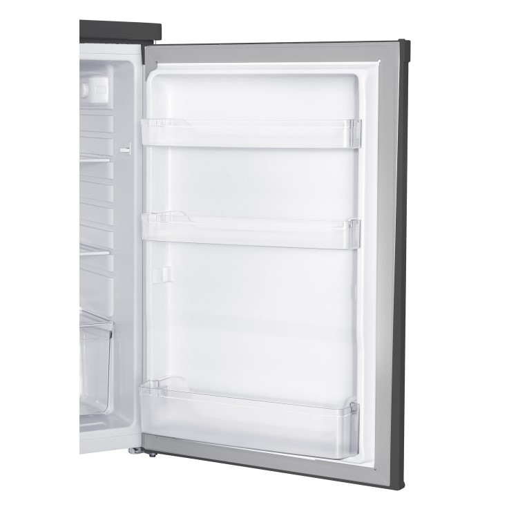 electriQ 127 Litre Freestanding Under Counter Larder Fridge - Silver - Image 5