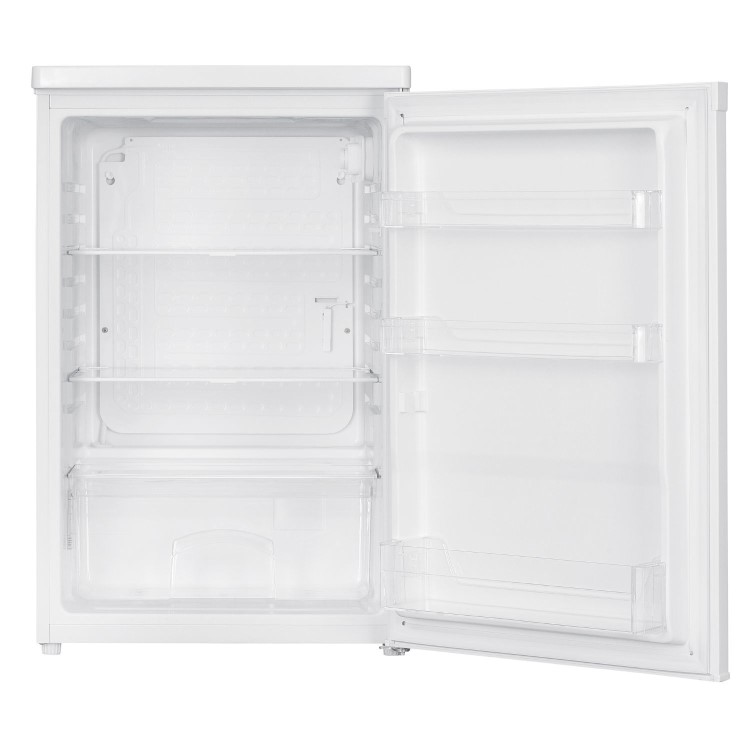 electriQ 127 Litre Freestanding Under Counter Larder Fridge - White - Image 2