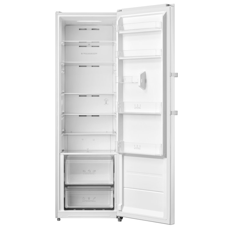 electriQ 362 Litre Freestanding Larder Fridge – White - Image 2