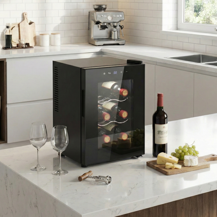 electriQ 6 Bottle Thermoelectric Wine Cooler - Compact Countertop Mini Wine Fridge - Image 6