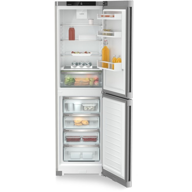 Liebherr 359 Litre 50/50 Freestanding Fridge Freezer With DuoCooling - Silver - Image 5