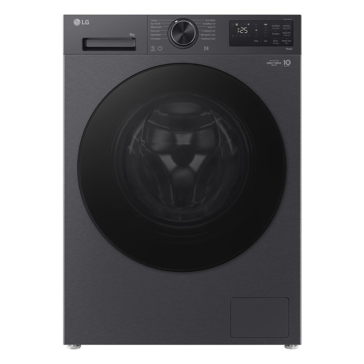 LG VX50 Series 9kg 1200rpm Washing Machine - AI Direct Drive Black