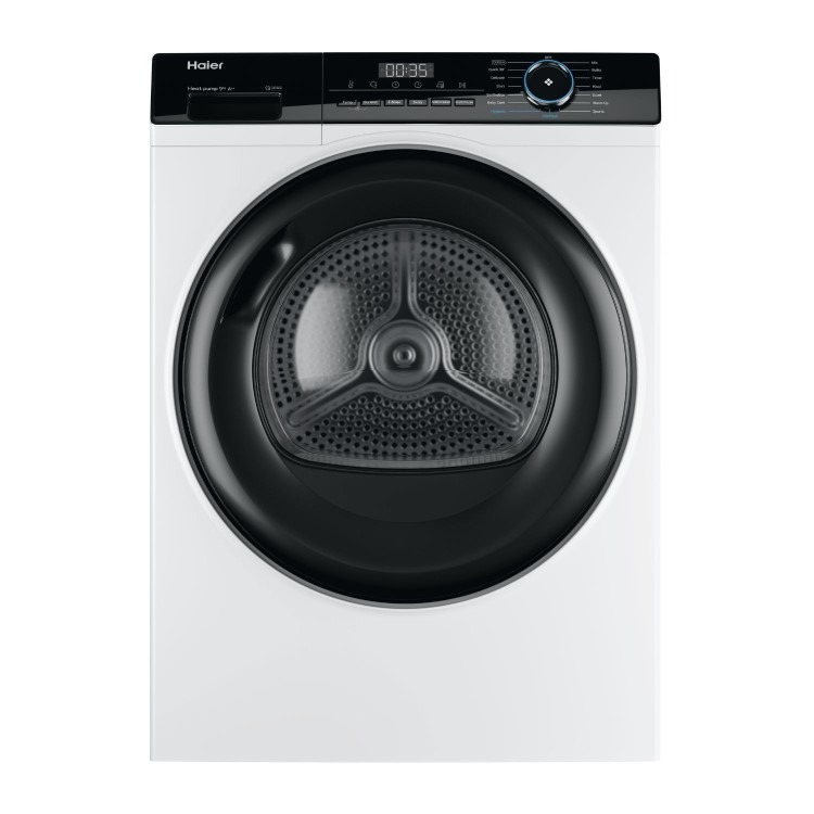 Haier 939 Series 3 9kg Heat Pump Tumble Dryer - A++ Rated, Reverse Action - White