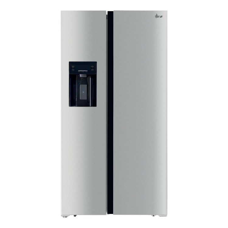 Hoover 556 Litre Side-by-Side American Fridge Freezer - Inox