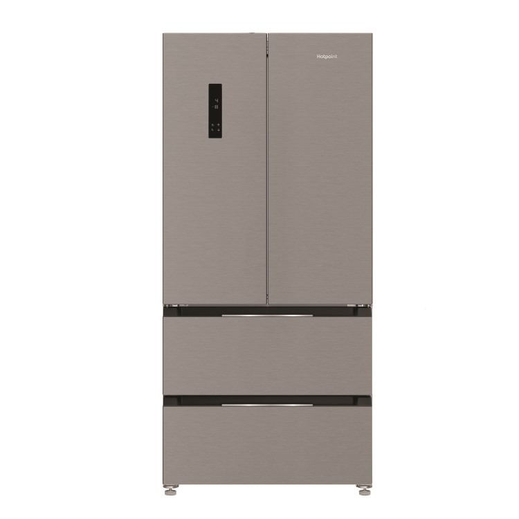 Hotpoint 510 Litre French Style American Fridge Freezer - Inox