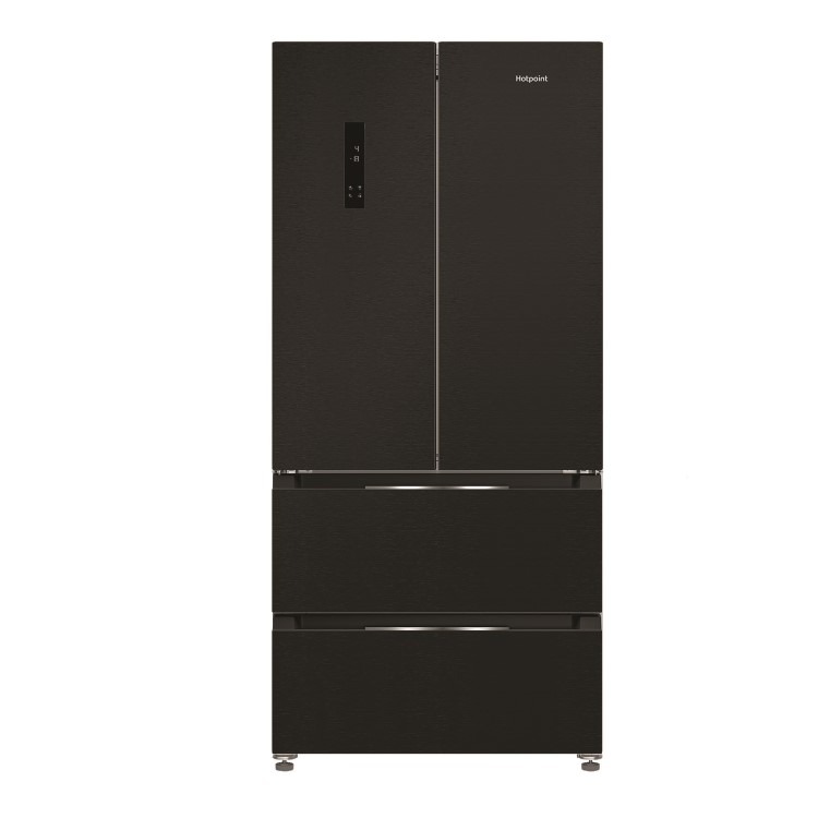Hotpoint 510 Litre French Style American Fridge Freezer - Inox