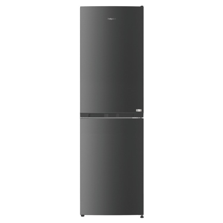 Hotpoint 246 Litre 50/50 Freestanding Fridge Freezer - Black Steel