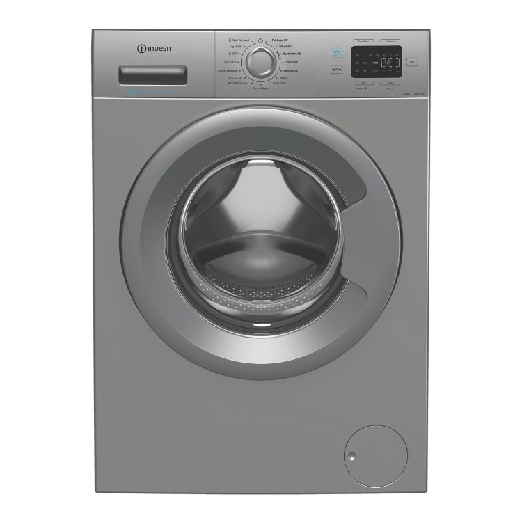 Indesit Push&Go 10kg 1400rpm Washing Machine - Silver