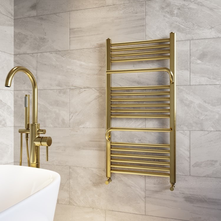 Brass Towel Radiator 1000 x 500mm - Nazco
