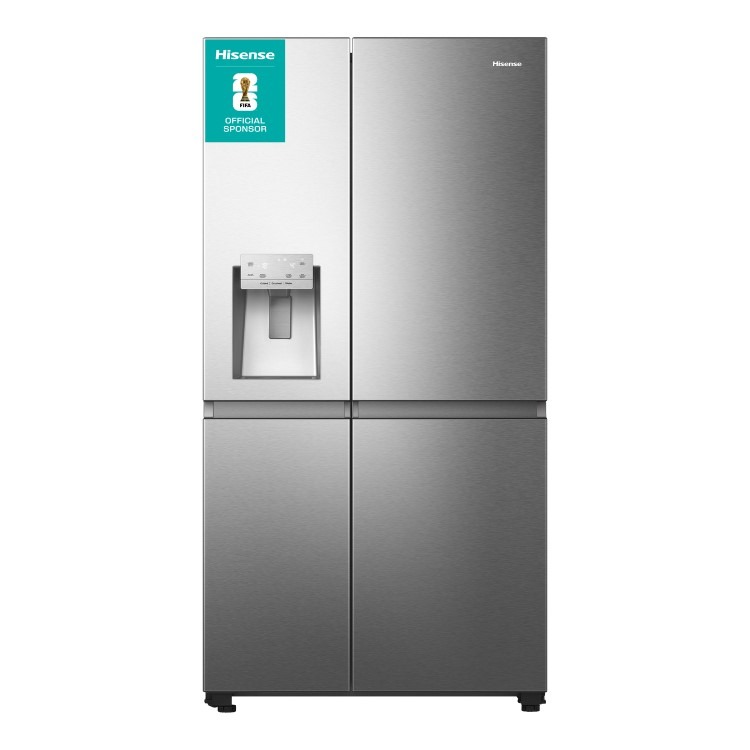 Hisense Pureflat Infinite 632 Litre Side-by-Side American Fridge Freezer - Stainless Steel