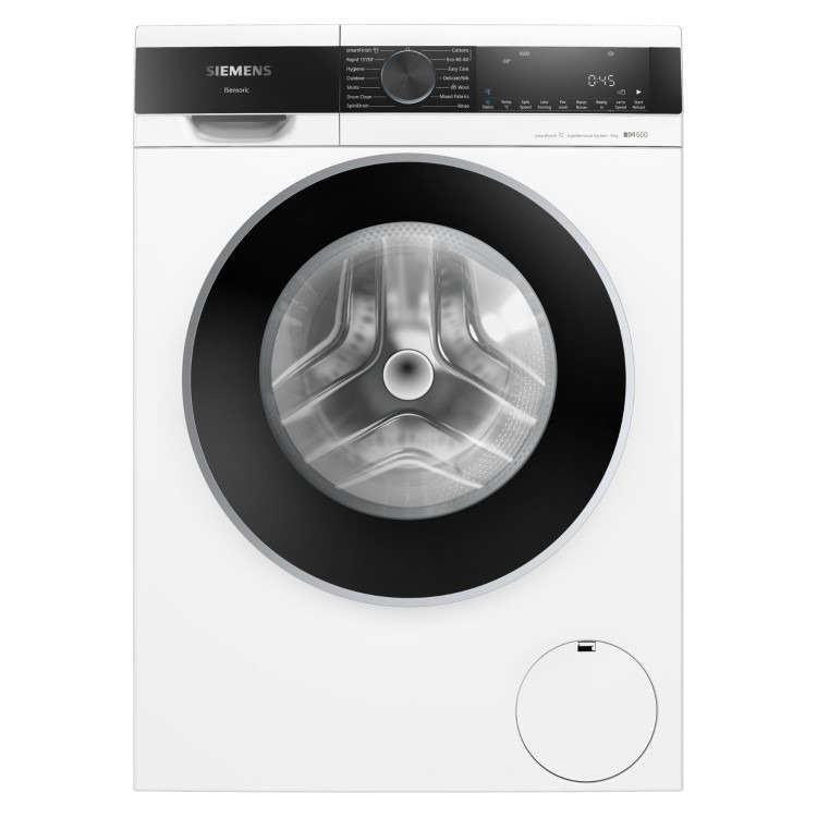 Refurbished Siemens iQ500 9kg 1600rpm Washing Machine White