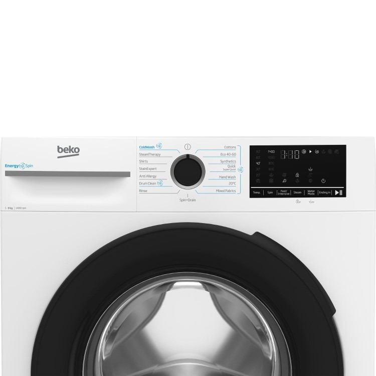 Beko IronFast RecycledTub® 8kg 1400rpm Washing Machine - White - Image 2