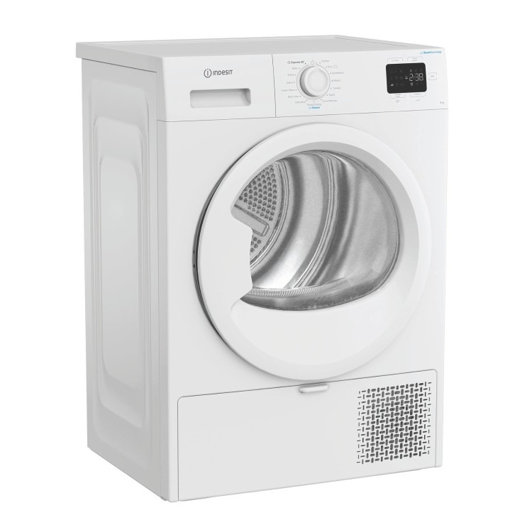 Indesit 8kg Heat Pump Tumble Dryer - Quiet Steam Technology - White - Image 2