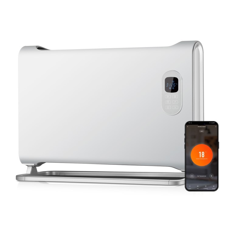 electriQ 1500W Smart Wall Mountable Panel Heater with Thermostat and Weekly Timer - Bathroom Safe - Image 3